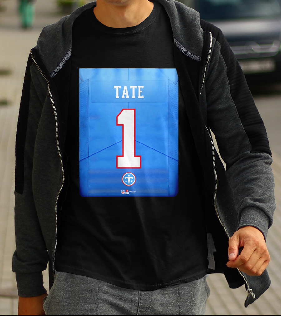 Carnell Tate 1 Jersey Tennessee Titans NFL 2026 Draft T-Shirt