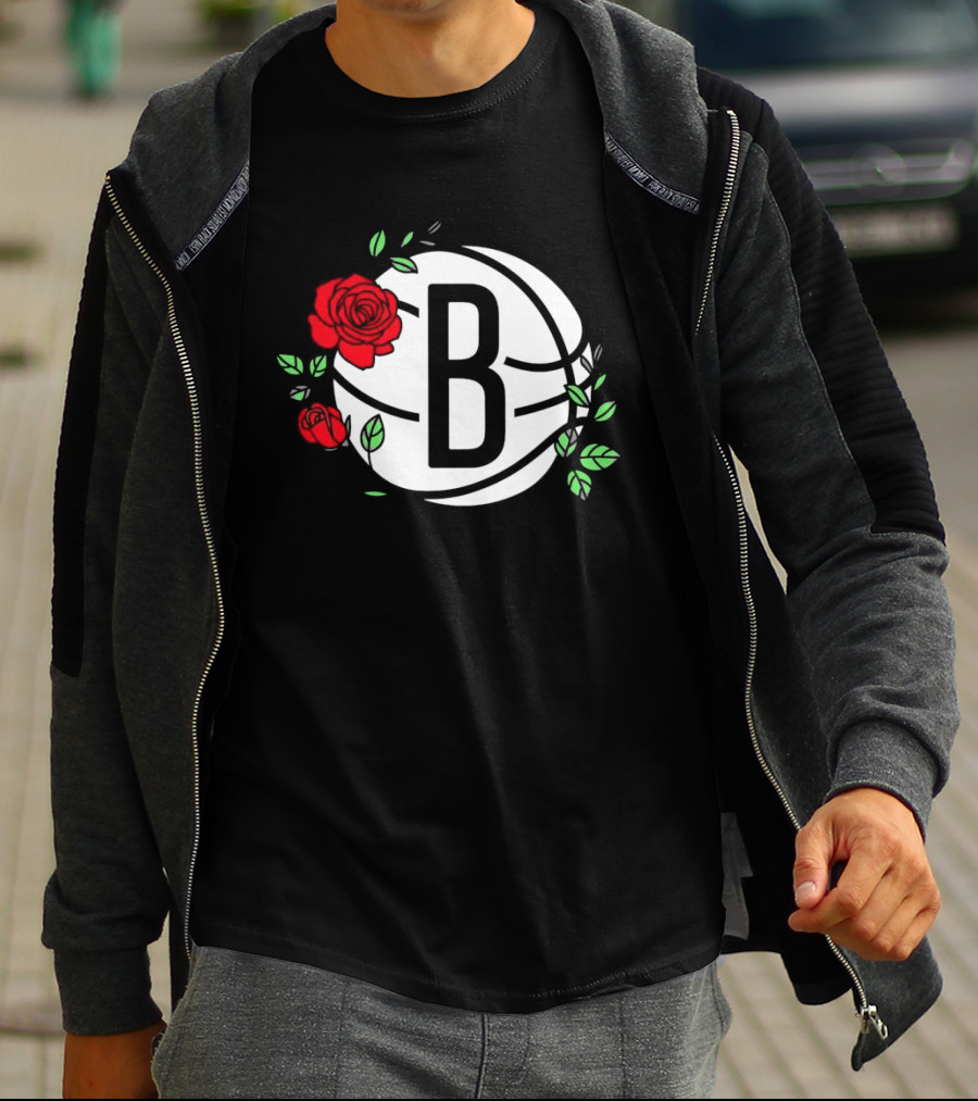 Brooklyn Nets B Roses Sant Jordi's Day Coach Fernández T-Shirt