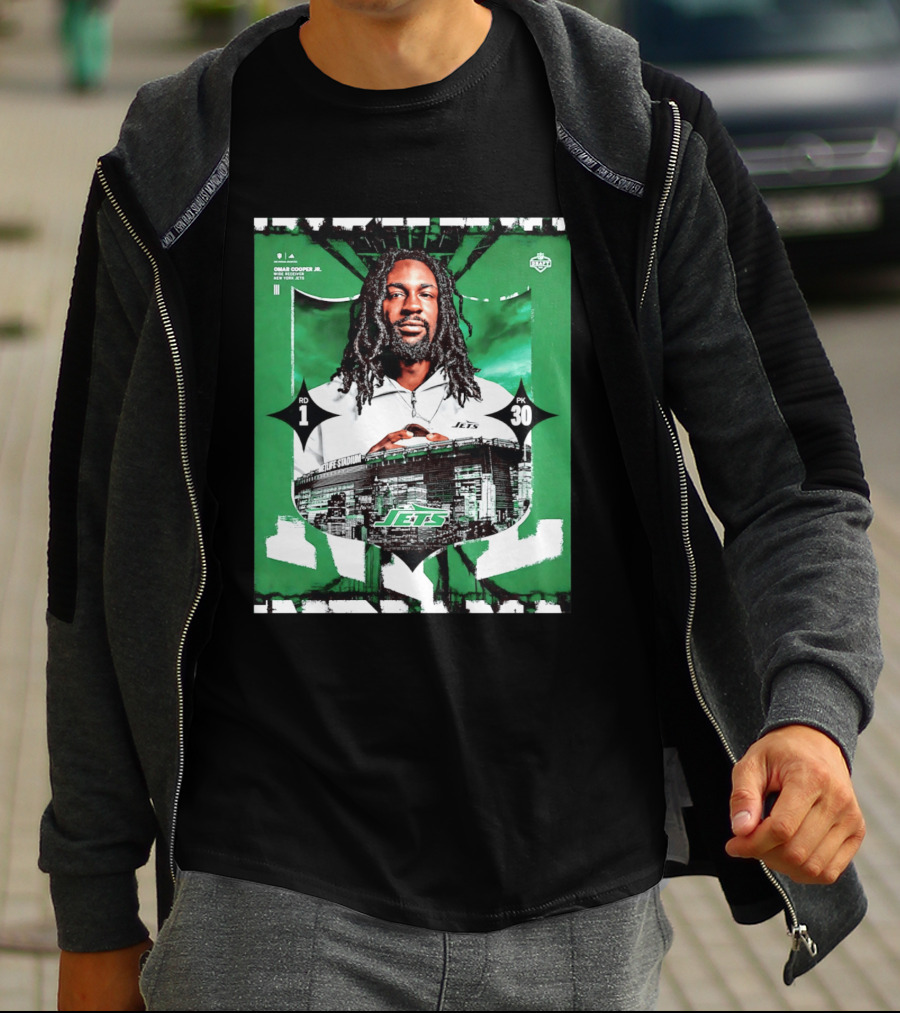 Omar Cooper Jr. Wide Receiver New York Jets 2026 Draft Pick 1 MetLife Stadium T-Shirt