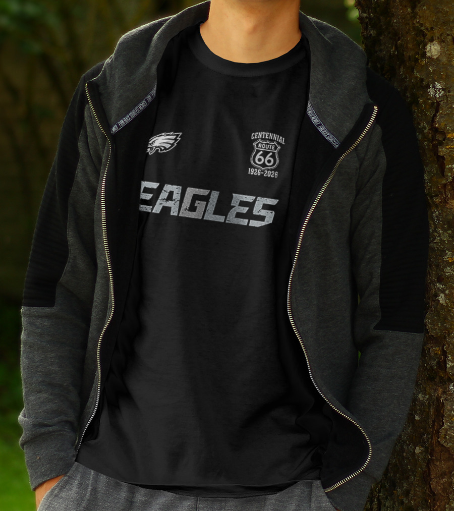 Philadelphia Eagles Route 66 Centennial 1926 2026 T-Shirt