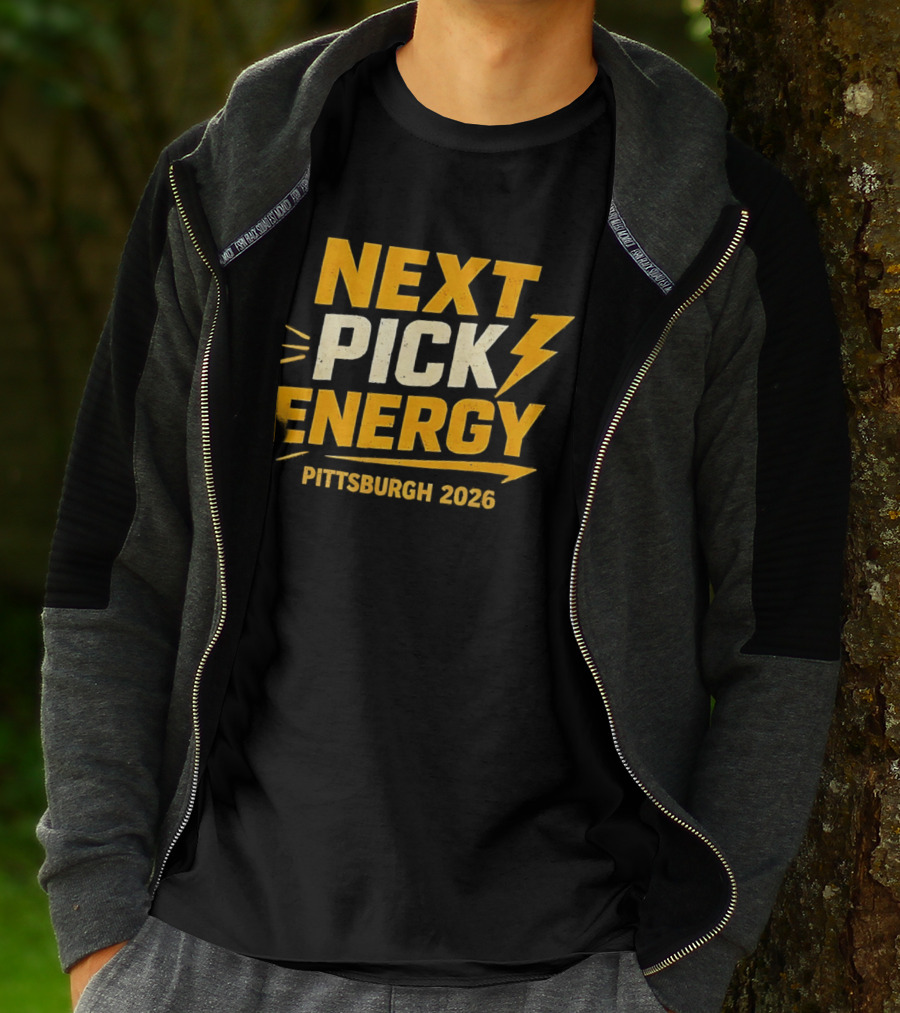 Pittsburgh 2026 Next Pick Energy Football Draft T-Shirt