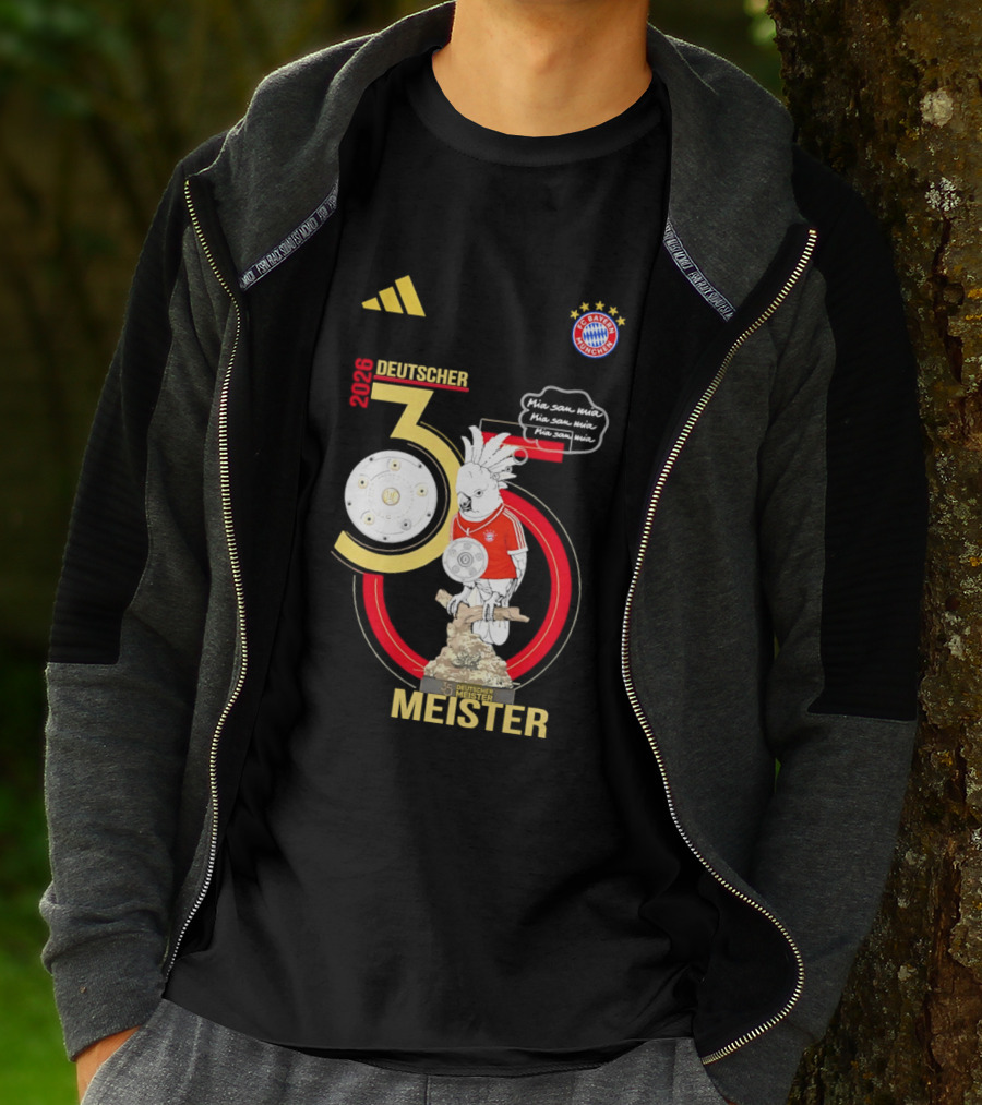 FC Bayern Munich Deutscher Meister 35 Bundes Liga Trophy 2026 T-Shirt