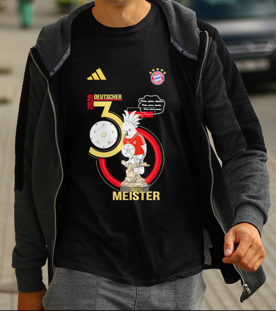 FC Bayern Munich Deutscher Meister 35 Bundes Liga Trophy 2026 T-Shirt