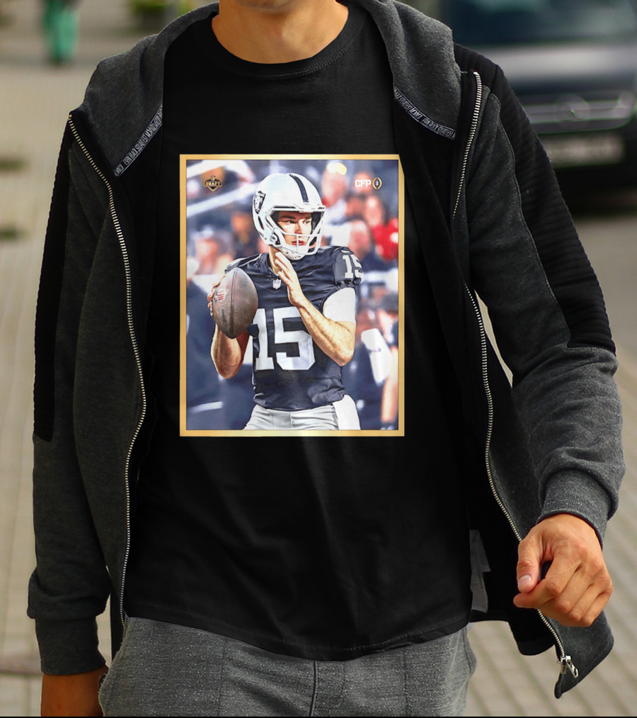 Fernando Mendoza 15 Las Vegas Raiders CFP Draft 2026 T-Shirt