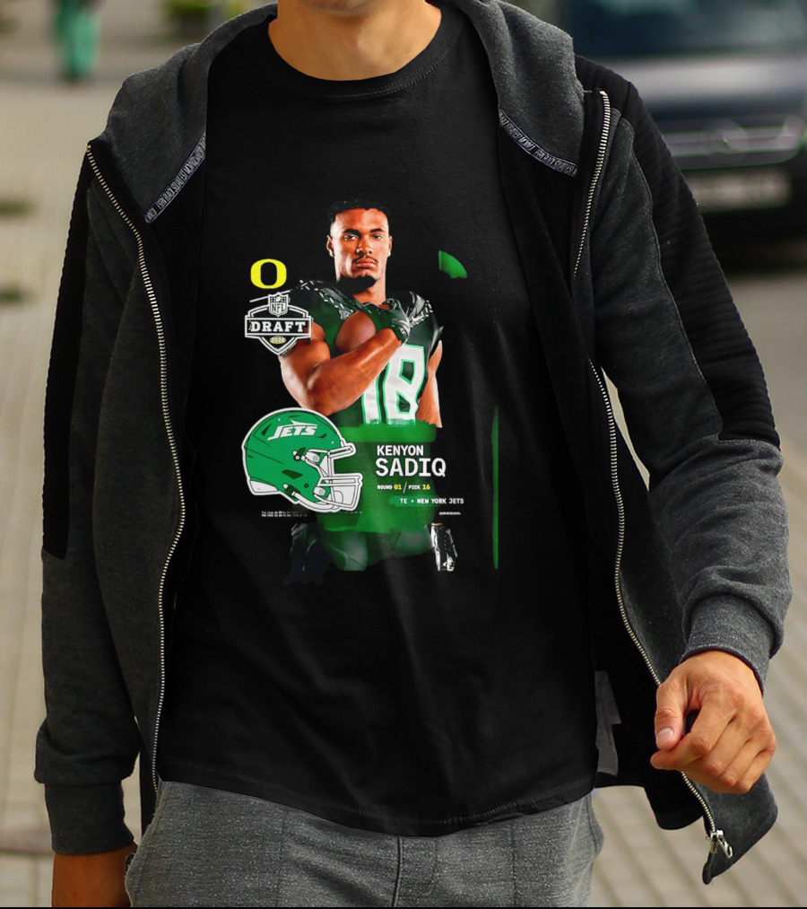 Kenyon Sadiq 2026 NFL Draft Round 1 Pick 16 New York Jets T-Shirt