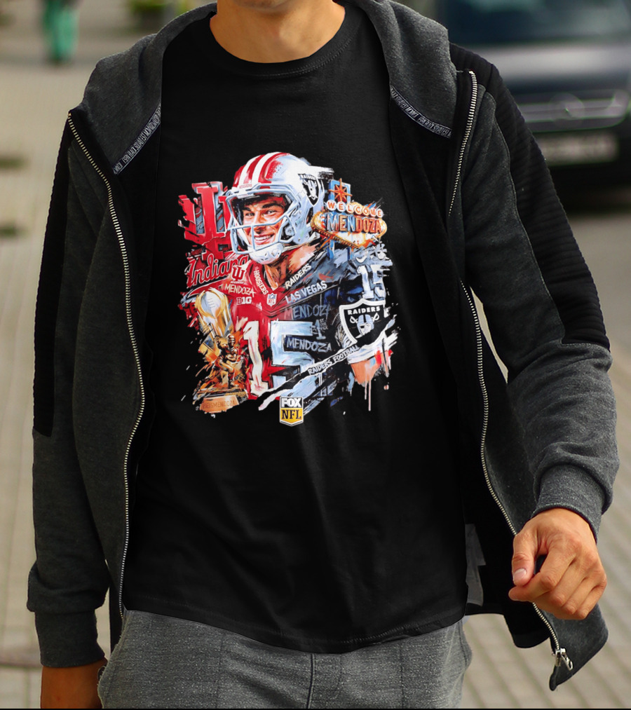 Las Vegas Raiders Welcome Fernando Mendoza Indiana Hoosiers NFL Raiders Football T-Shirt