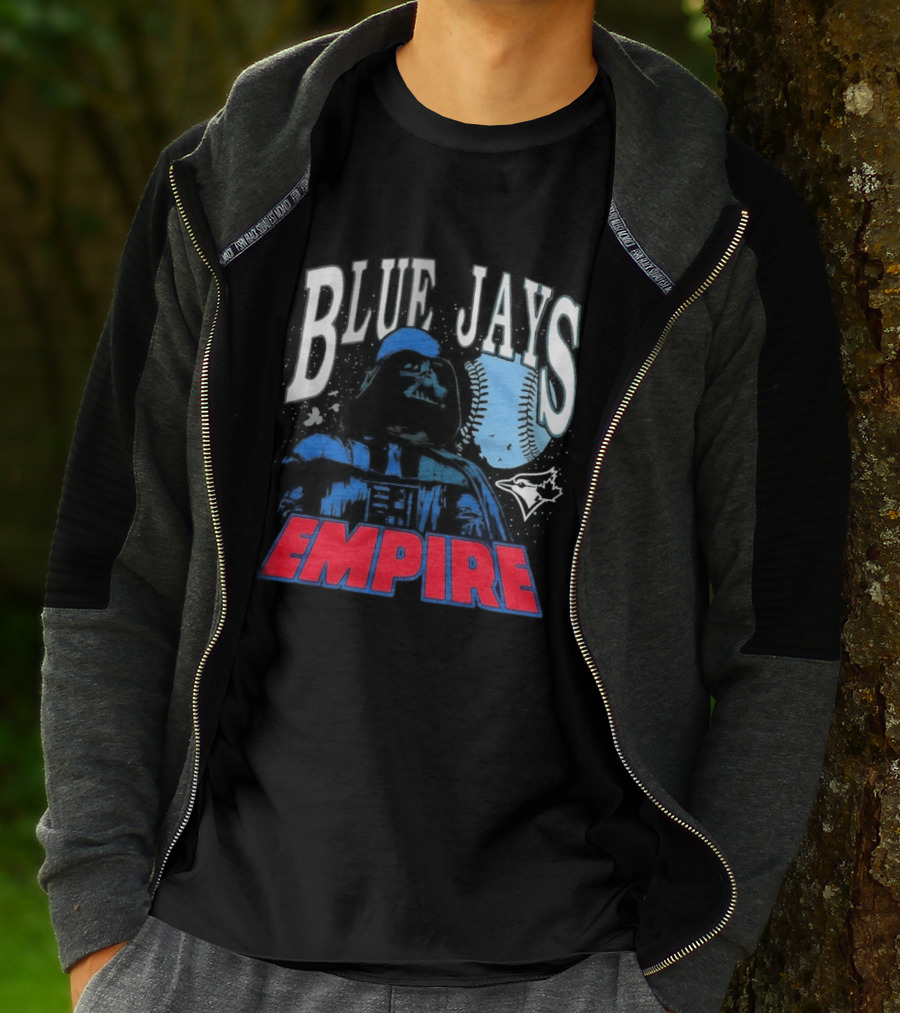 Star Wars MLB Crossover Blue Jays Empire Collaboration T-Shirt