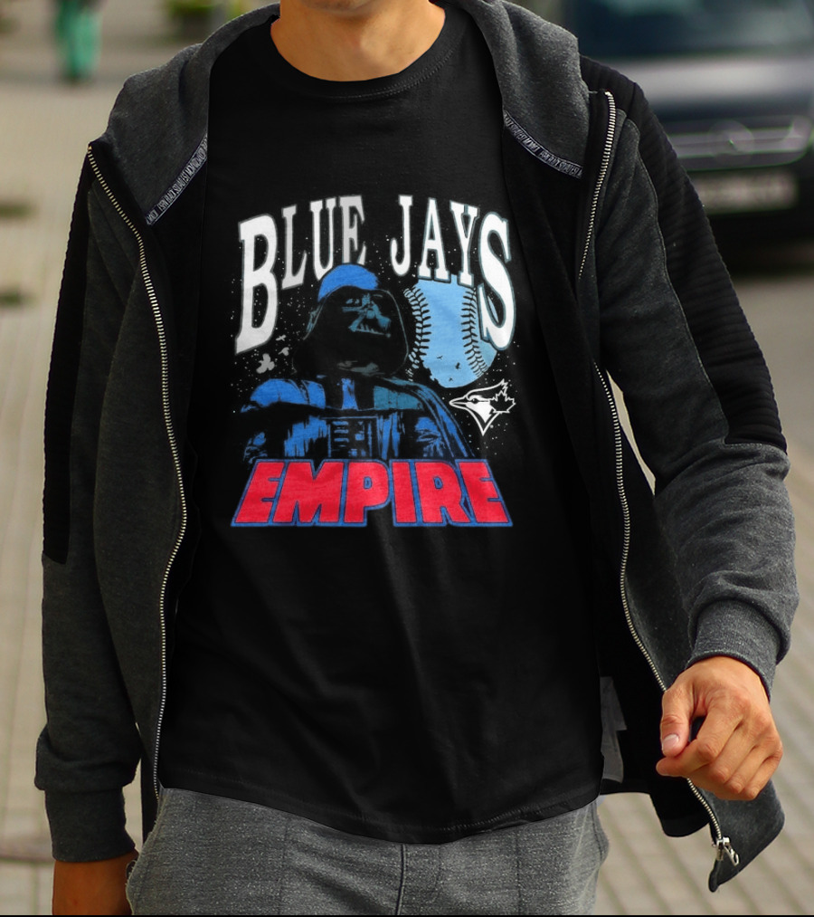 Star Wars MLB Crossover Blue Jays Empire Collaboration T-Shirt
