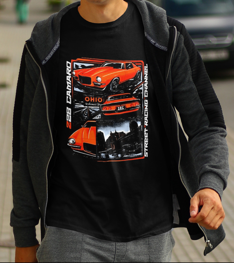 Ohio Welcome Z28 Camaro Street Racing Channel SRL T-Shirt