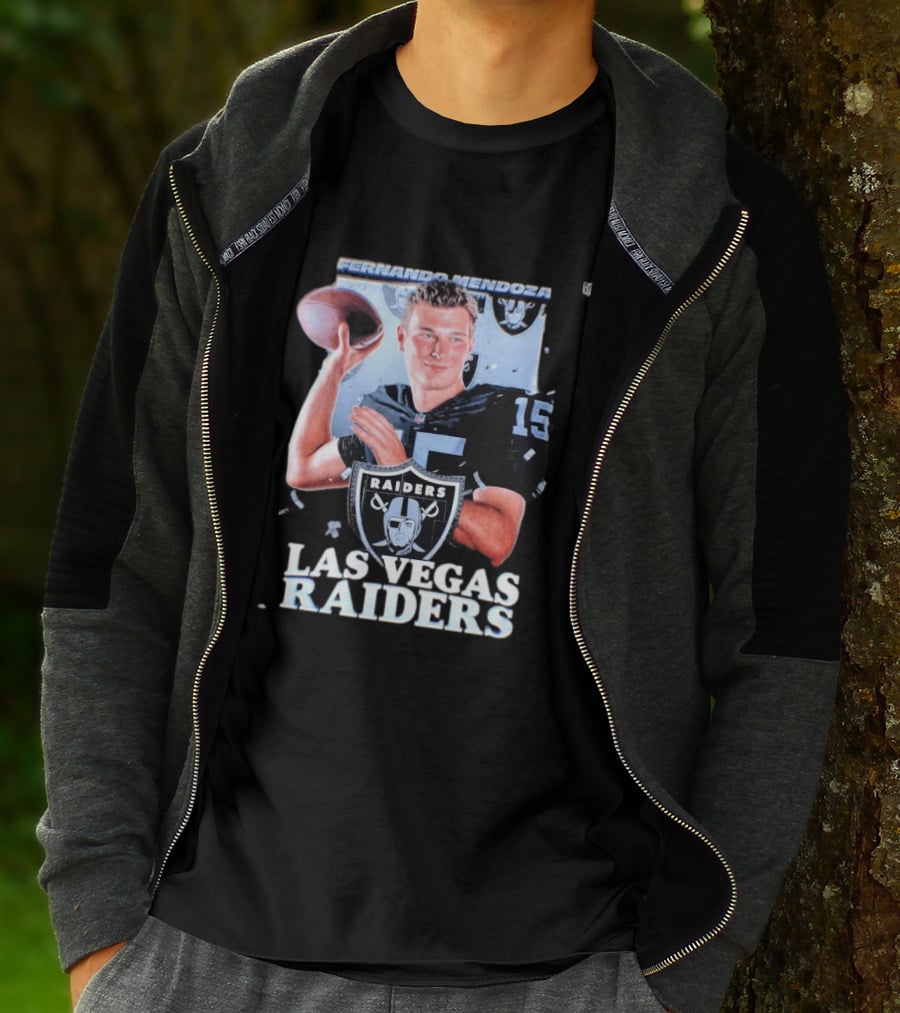 Fernando Mendoza Las Vegas Raiders Quarterback 2026 Mock Draft Prospect T-Shirt