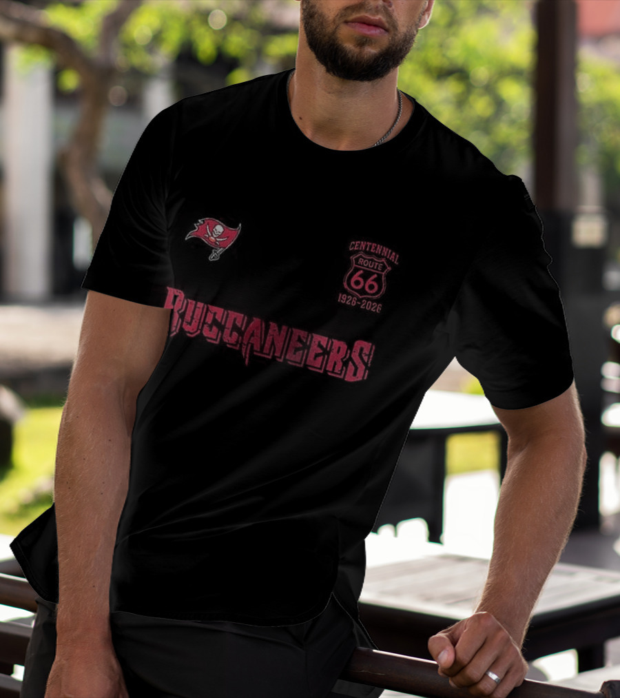 Tampa Bay Buccaneers Route 66 Centennial 100th Anniversary Celebration T-Shirt