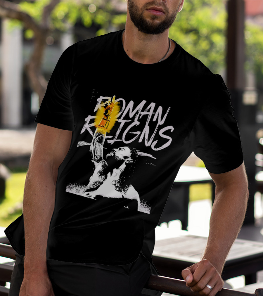 Roman Reigns WrestleMania 42 Champion 2026 Vegas Heavyweight T-Shirt