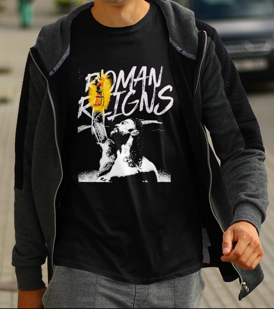 Roman Reigns WrestleMania 42 Champion 2026 Vegas Heavyweight T-Shirt