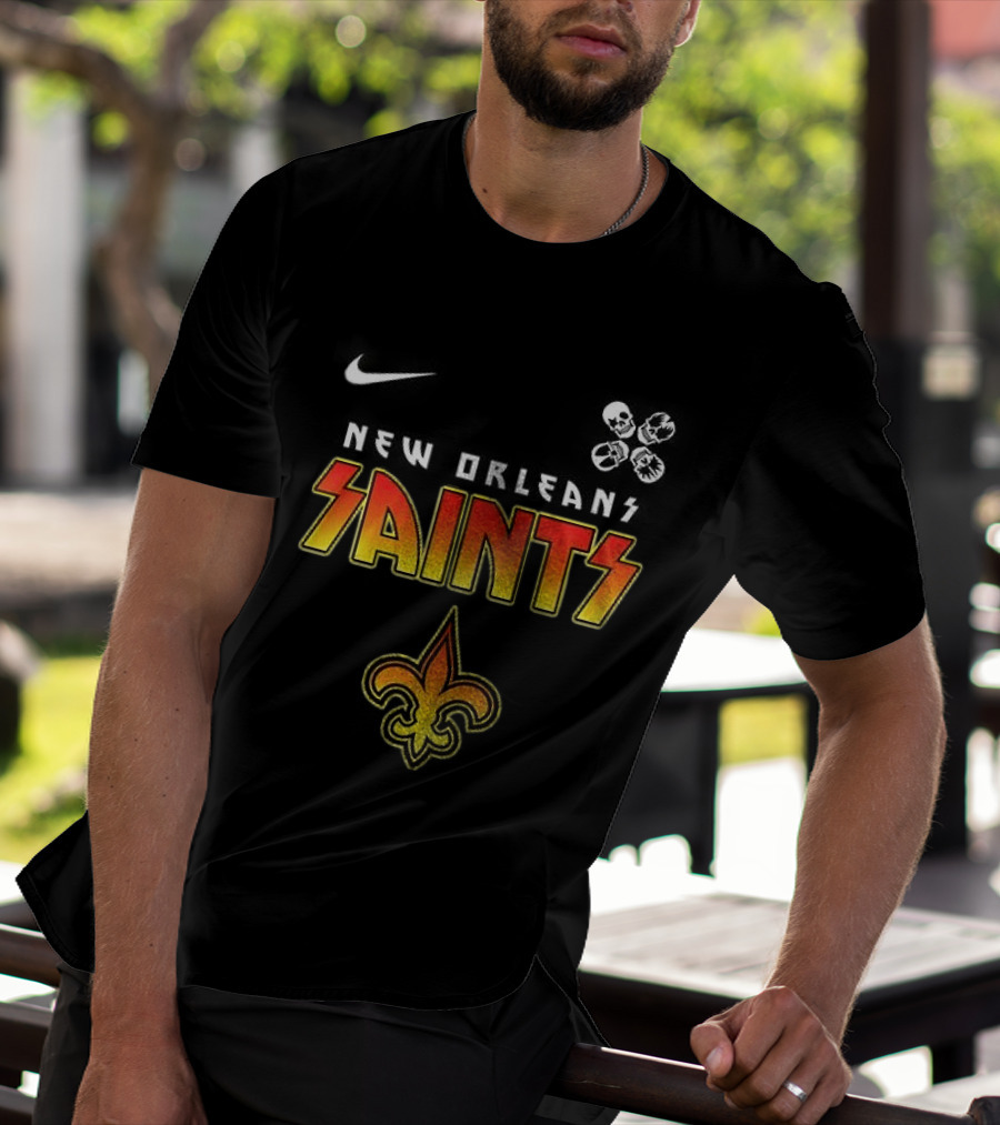 New Orleans Saints Rock And Roll Abbey Road T-Shirt