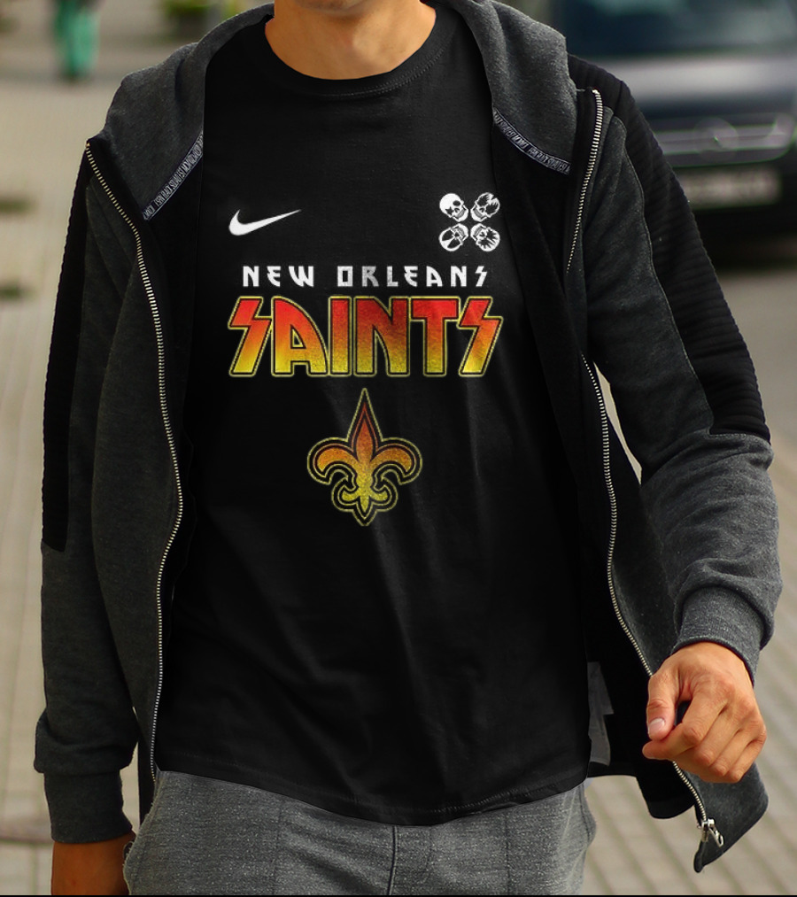 New Orleans Saints Rock And Roll Abbey Road T-Shirt