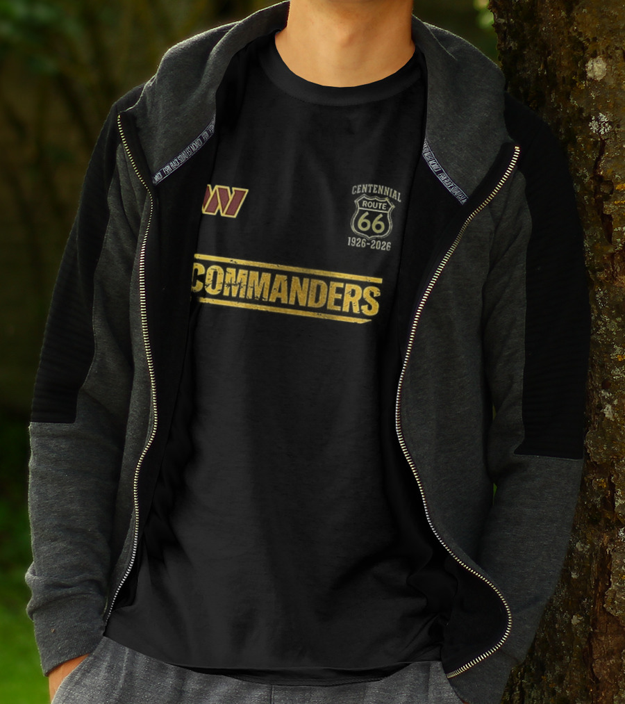 Washington Commanders Route 66 Centennial 100th Anniversary T-Shirt