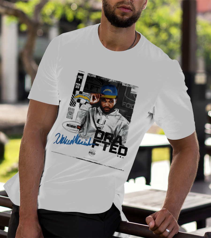 RD 1 Pick 22 Akheem Mesidor Los Angeles Chargers Draft 2026 T-Shirt