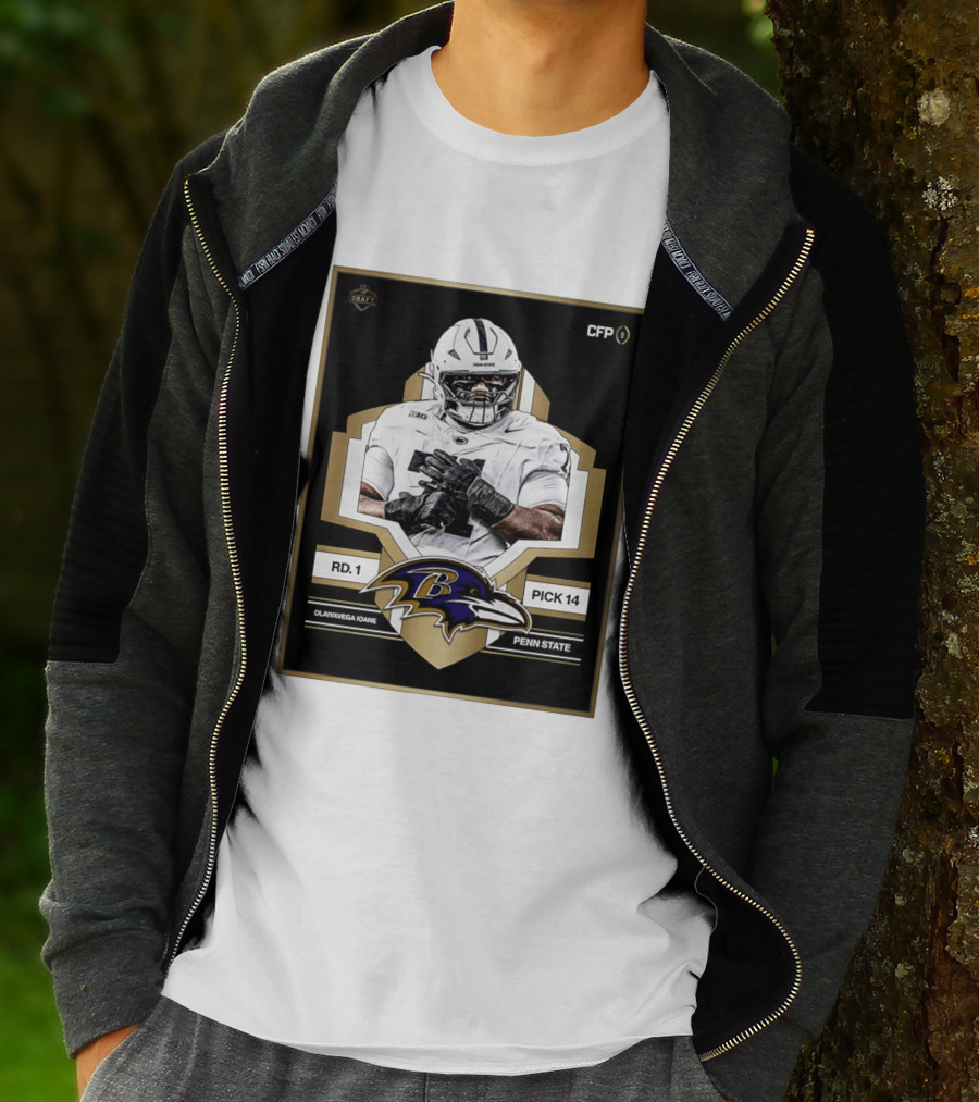 Baltimore Ravens Round 1 Pick 14 Penn State Olaivavega Ioane Draft 2026 T-Shirt