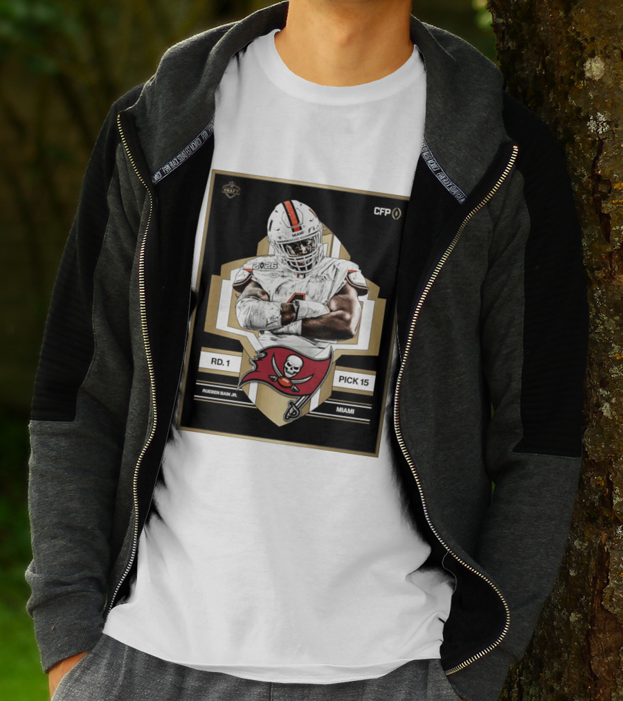 Rueben Bain Jr Miami 2026 Draft Tampa Bay Buccaneers Pick 15 T-Shirt