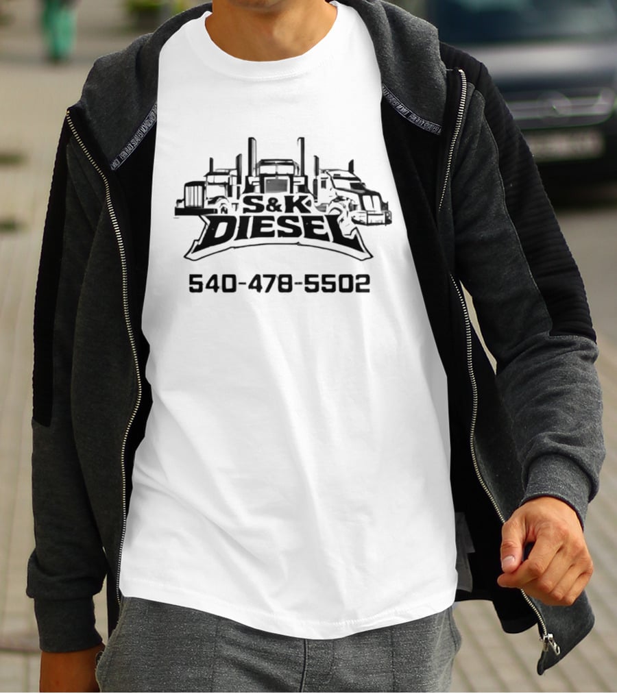 S&K Diesel Trucking Services 540 478 5502 T-Shirt