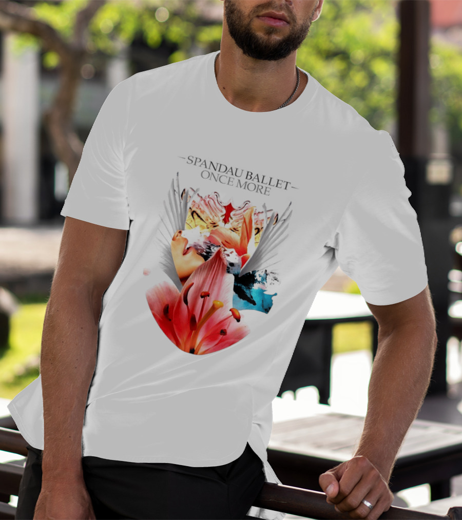 Spandau Ballet Once More Floral Abstract Wings T-Shirt