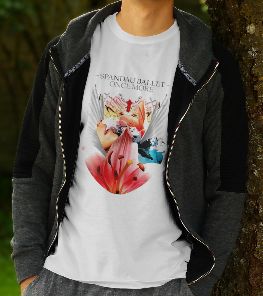 Spandau Ballet Once More Floral Abstract Wings T-Shirt