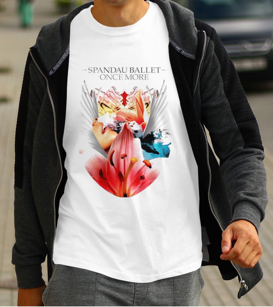 Spandau Ballet Once More Floral Abstract Wings T-Shirt