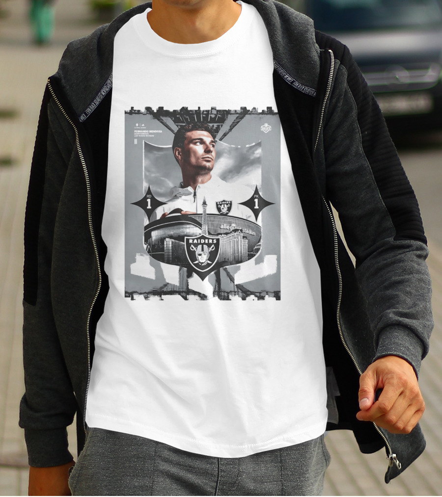 Las Vegas Raiders Quarterback Fernando Mendoza Allegiant Stadium 2026 T-Shirt