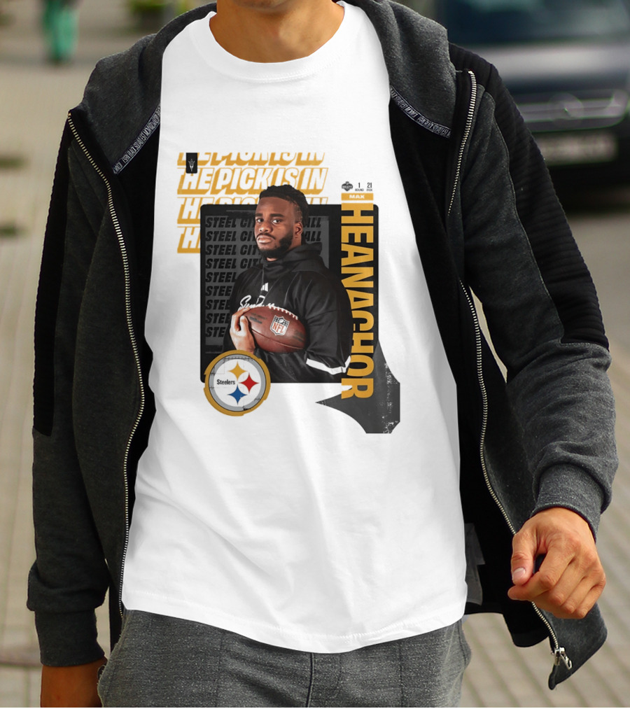Max Iheanachor Steelers NFL Draft Round 1 Pick 21 2026 T-Shirt