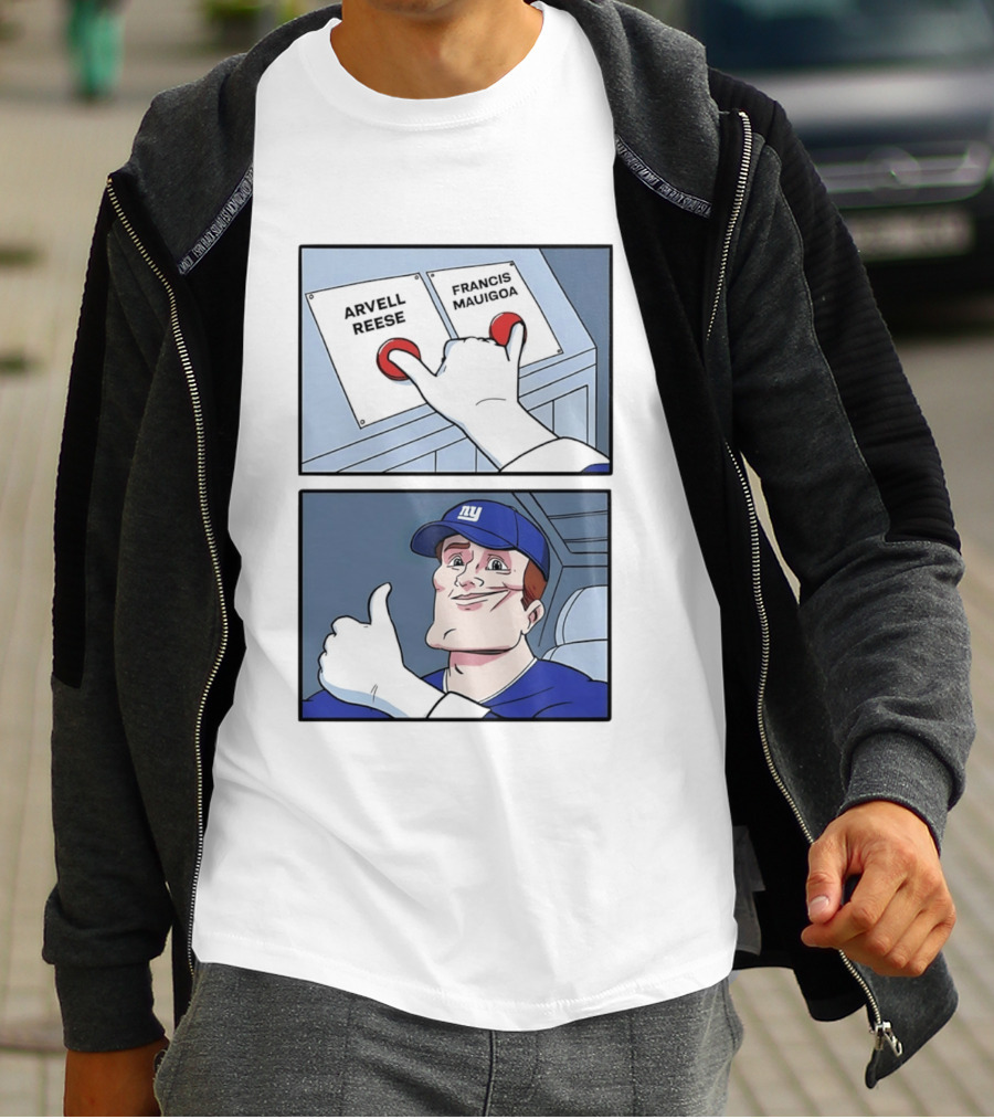 New York Giants Arvell Reese Francis Mauigoa Dual Selection Meme T-Shirt
