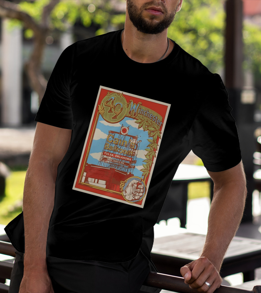 49 Winchester Cain's Ballroom Tulsa Oklahoma March 13 2026 T-Shirt