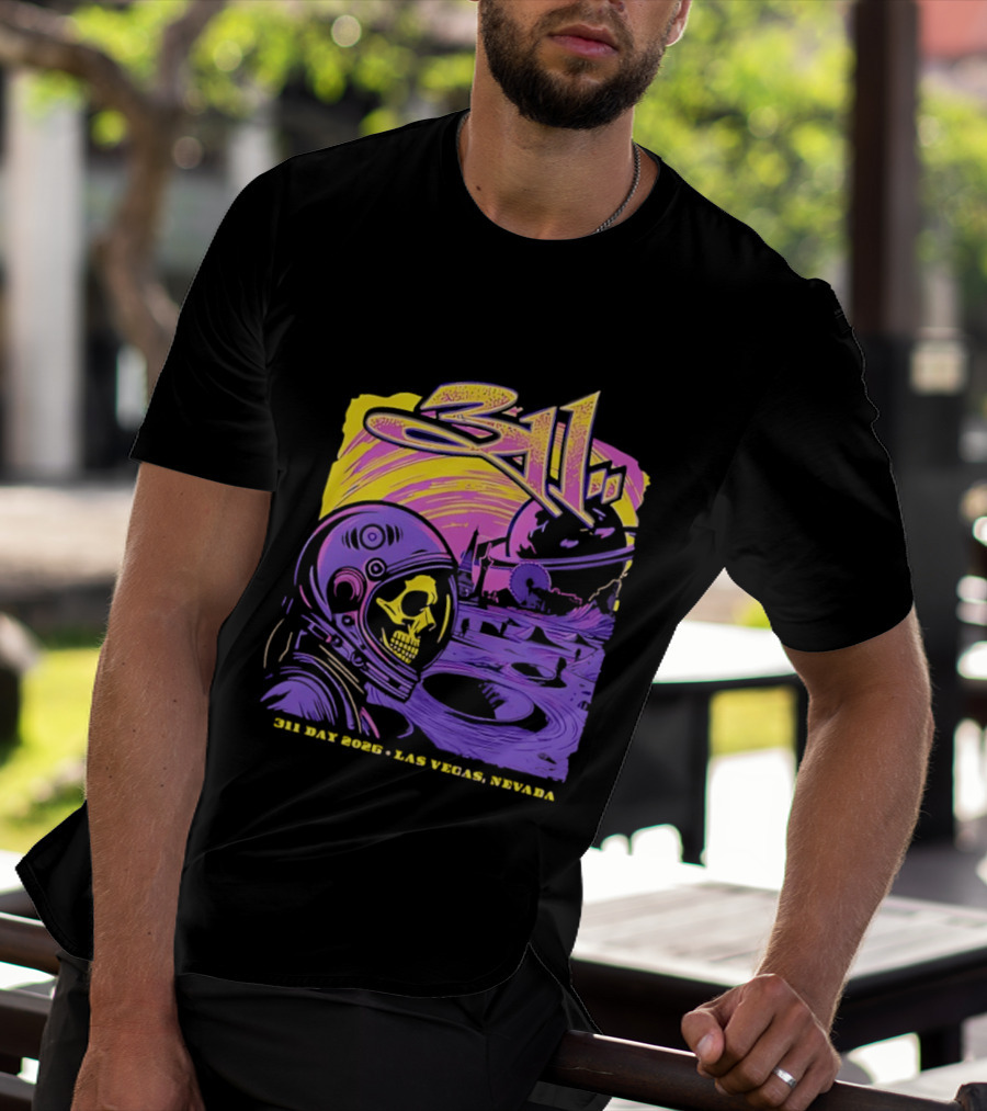 311 Astronaut Skull Event Las Vegas Nevada 2026 T-Shirt