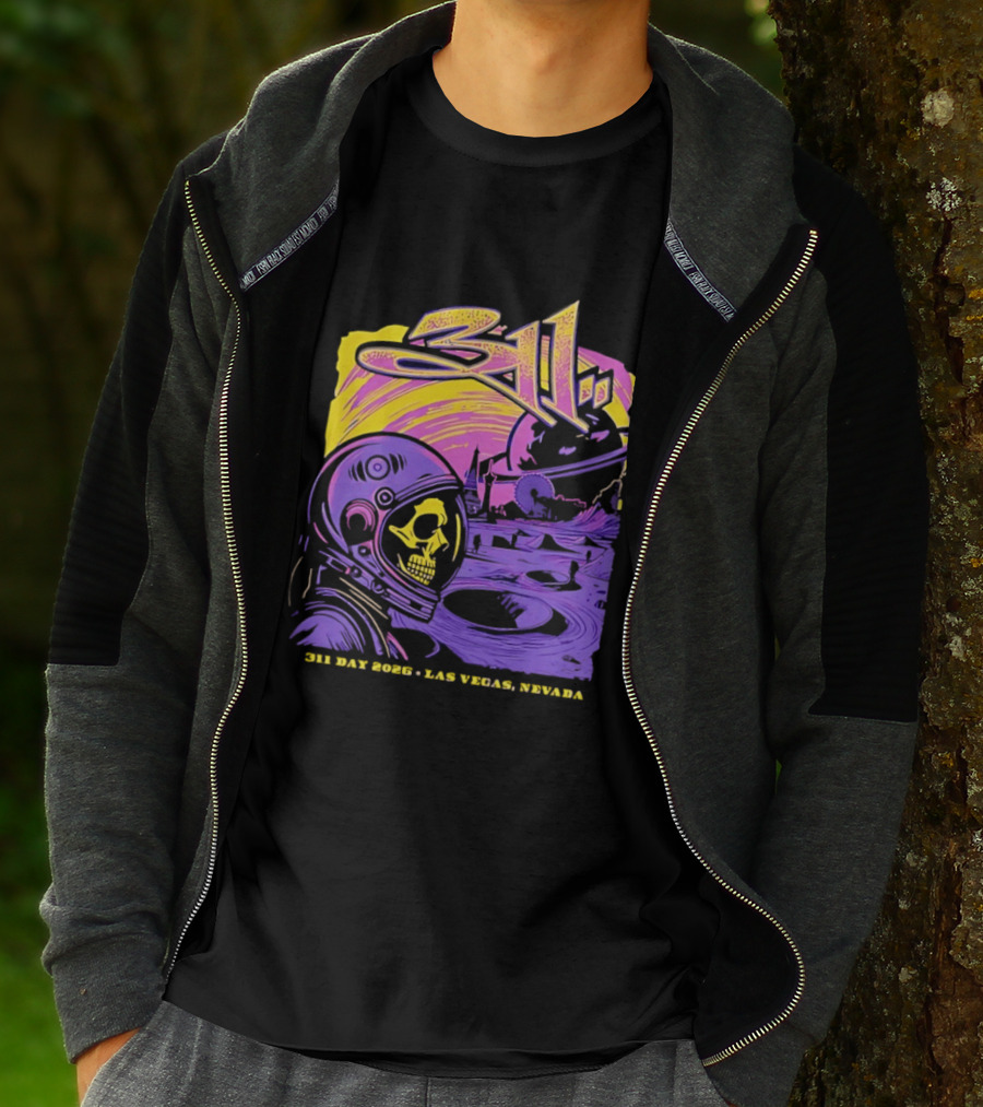 311 Astronaut Skull Event Las Vegas Nevada 2026 T-Shirt