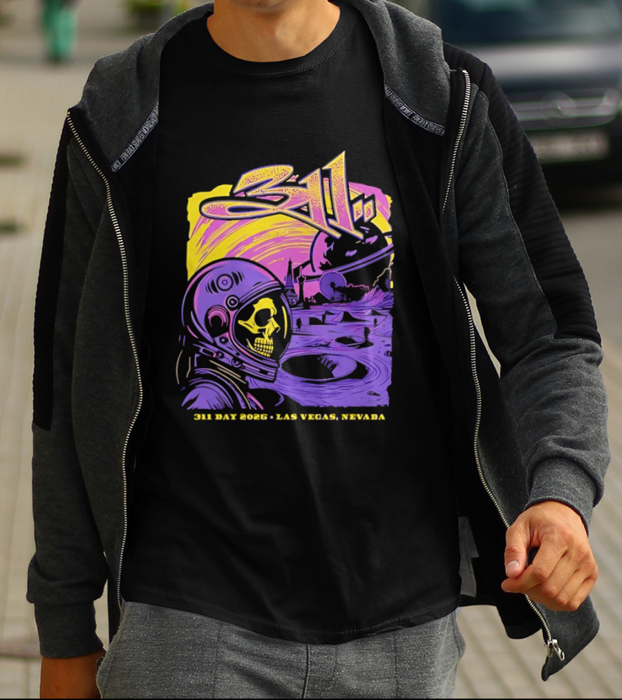 311 Astronaut Skull Event Las Vegas Nevada 2026 T-Shirt