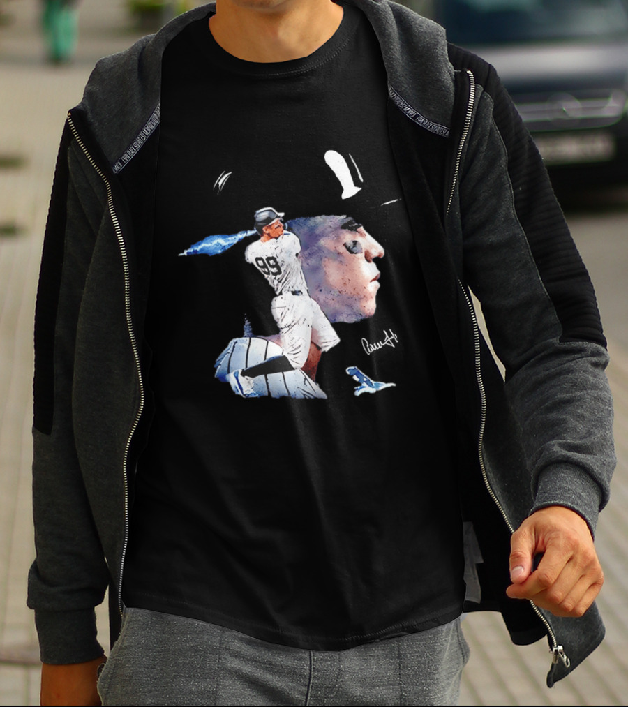 Aaron Judge New York Yankees Baseball Comic Art Jersey Number 99 T-Shirt