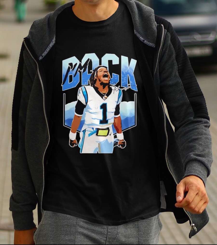 Carolina Panthers Cam Newton I'm Back Celebration Football T-Shirt