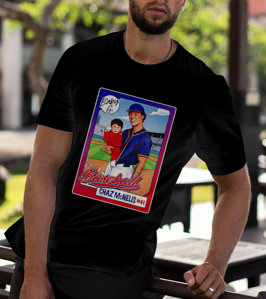Baby G Chaz McNelis #41 Arizona Baseball NCAA Caricature T-Shirt