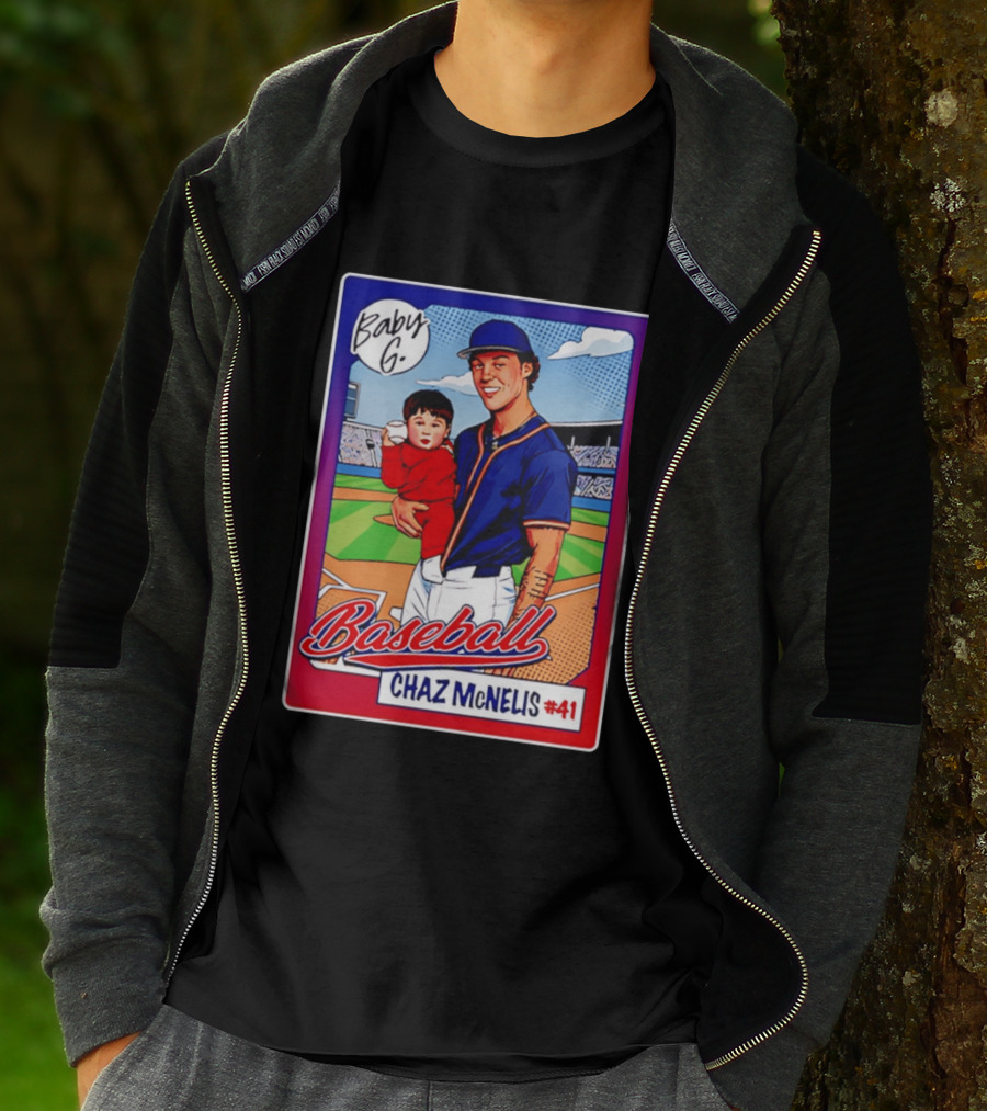 Baby G Chaz McNelis #41 Arizona Baseball NCAA Caricature T-Shirt