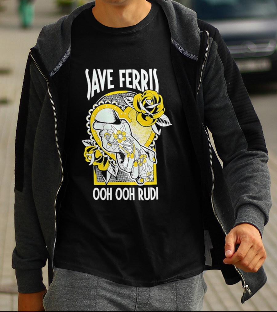 Save Ferris Ooh Ooh Rudi Rose T-Shirt