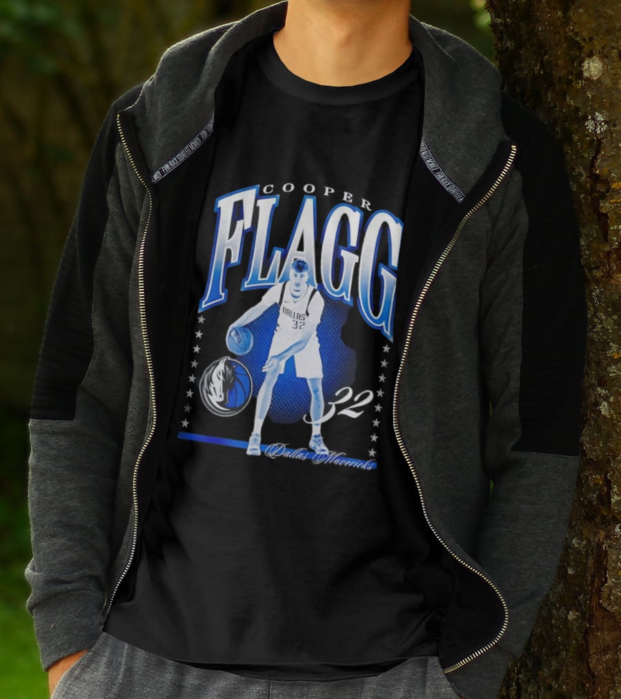 Cooper Flagg Dallas Mavericks 32 Basketball Player Hype T-Shirt