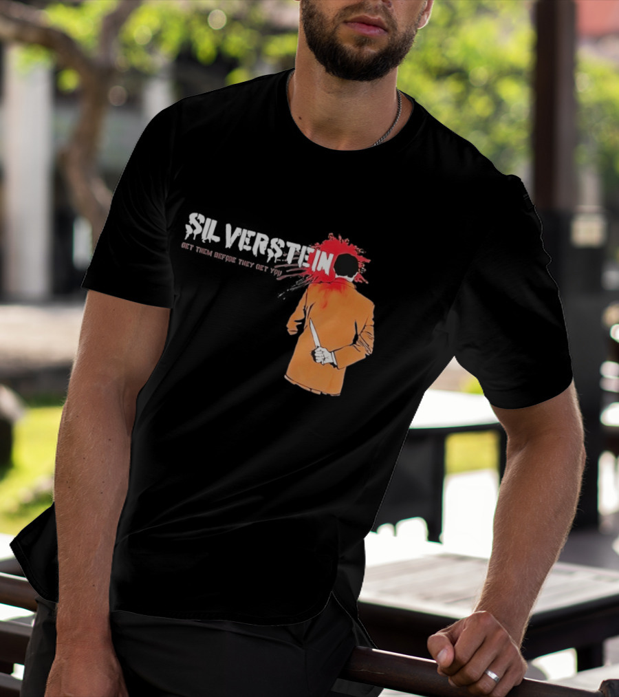 Silverstein Get Them Before They Get You Knife And Bloodstain T-Shirt