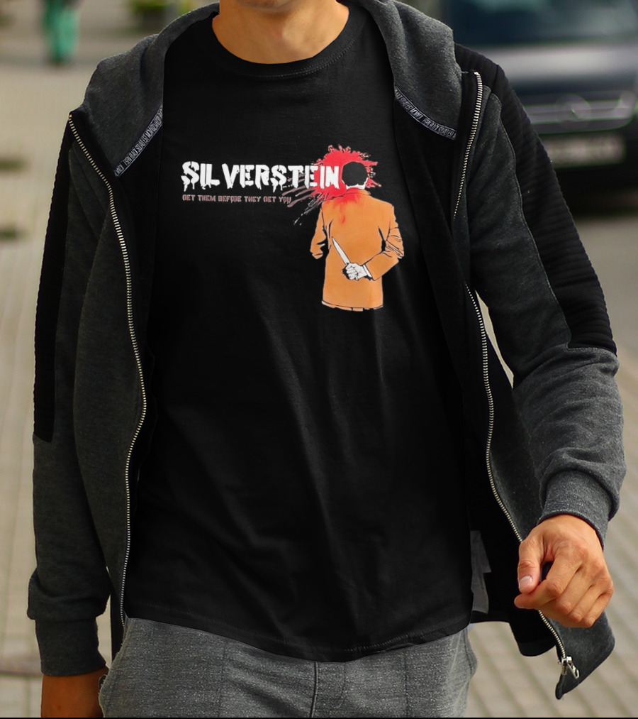 Silverstein Get Them Before They Get You Knife And Bloodstain T-Shirt