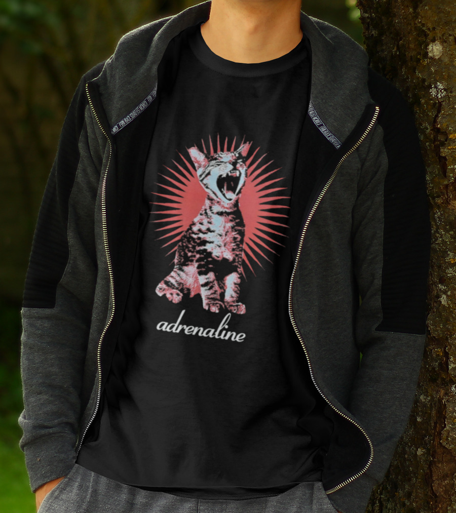 Adrenaline Deftone Cat Sunburst T-Shirt