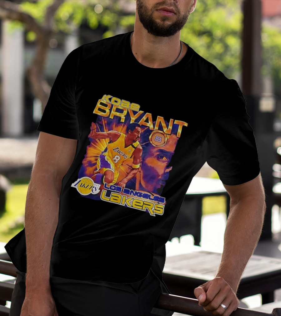 Kobe Bryant Los Angeles Lakers 8 Coin Lakers T-Shirt