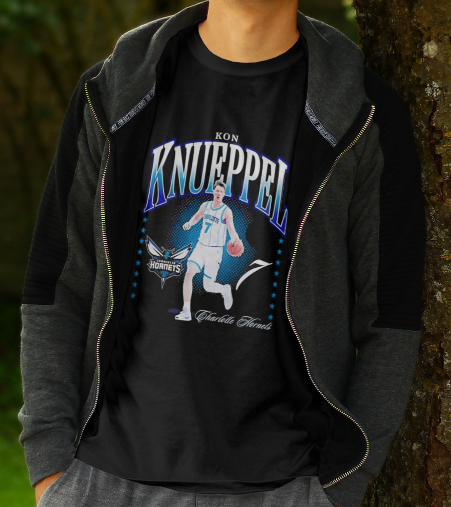 Kon Knueppel Charlotte Hornets 7 Basketball Player T-Shirt