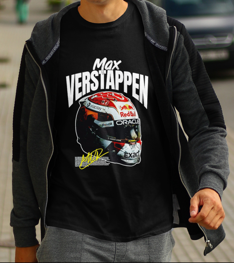 Max Verstappen Red Bull Oracle Racing Helmet T-Shirt