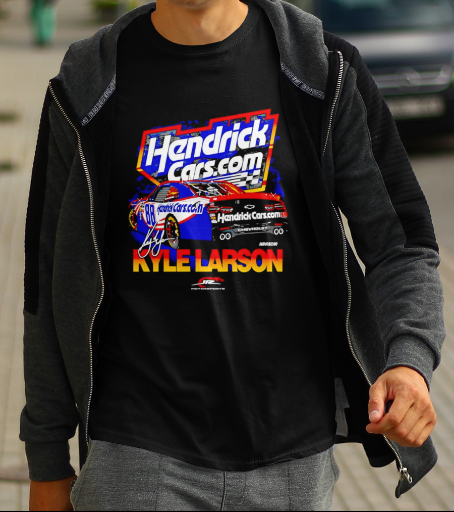 Kyle Larson HendrickCars.com No 88 Chevrolet Camaro SS Racing T-Shirt