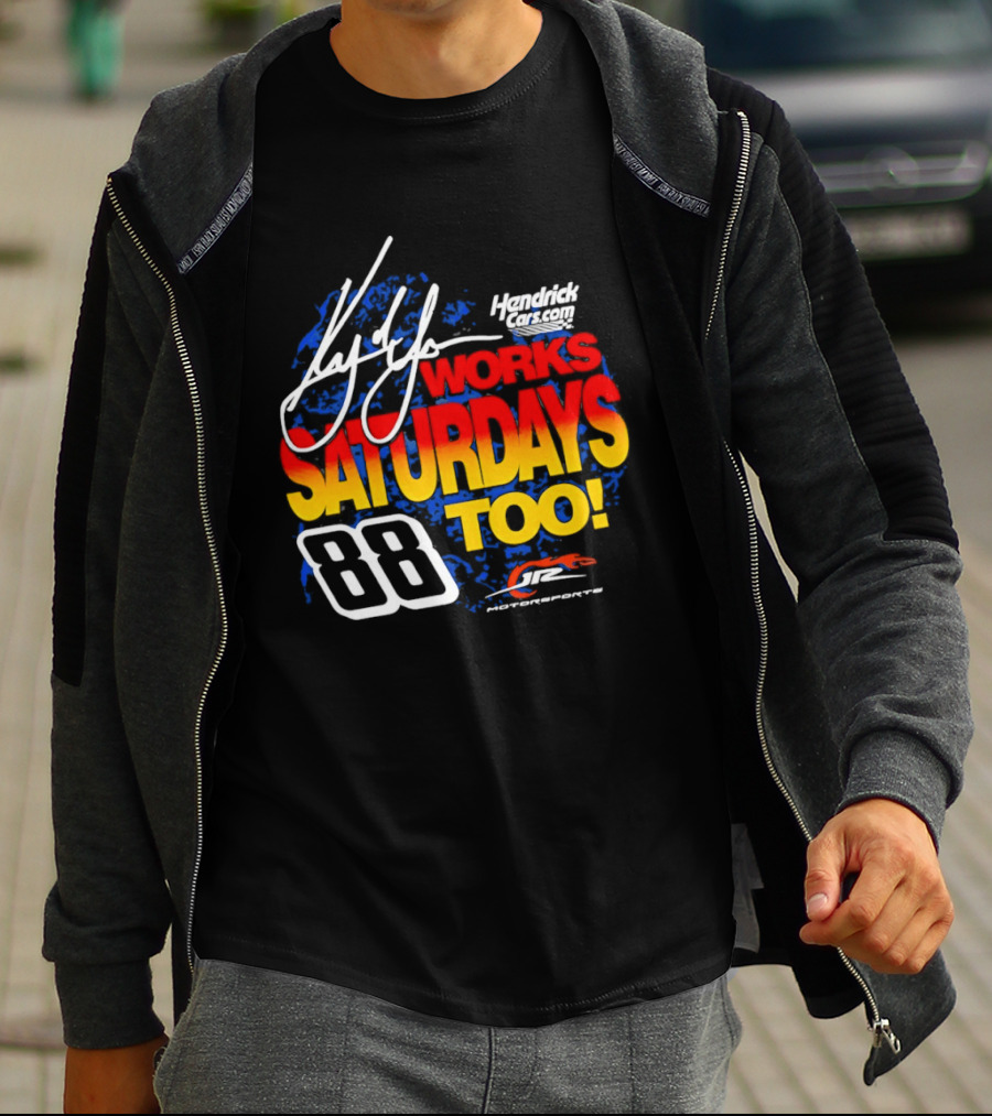 Kyle Larson JR Motorsports Saturdays Too No 88 Chevrolet Camaro SS T-Shirt