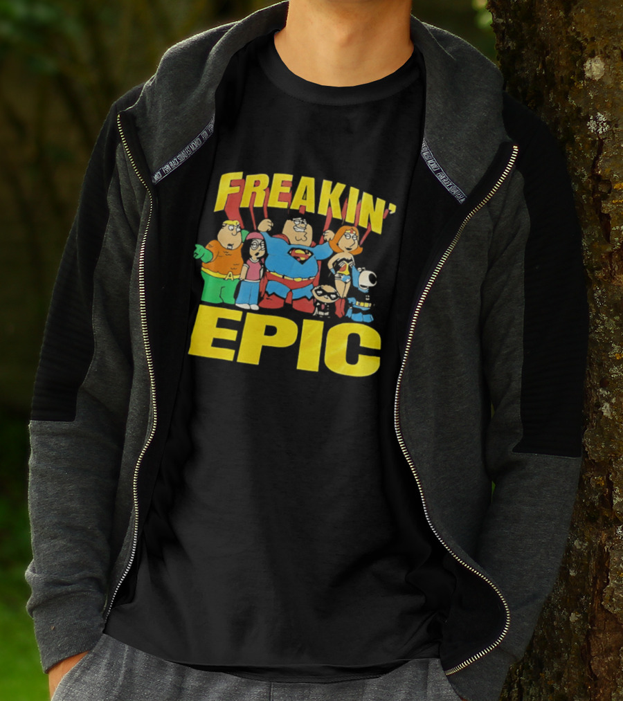 Family Guy Super Friends Freakin' Epic DC Comics Spoof T-Shirt