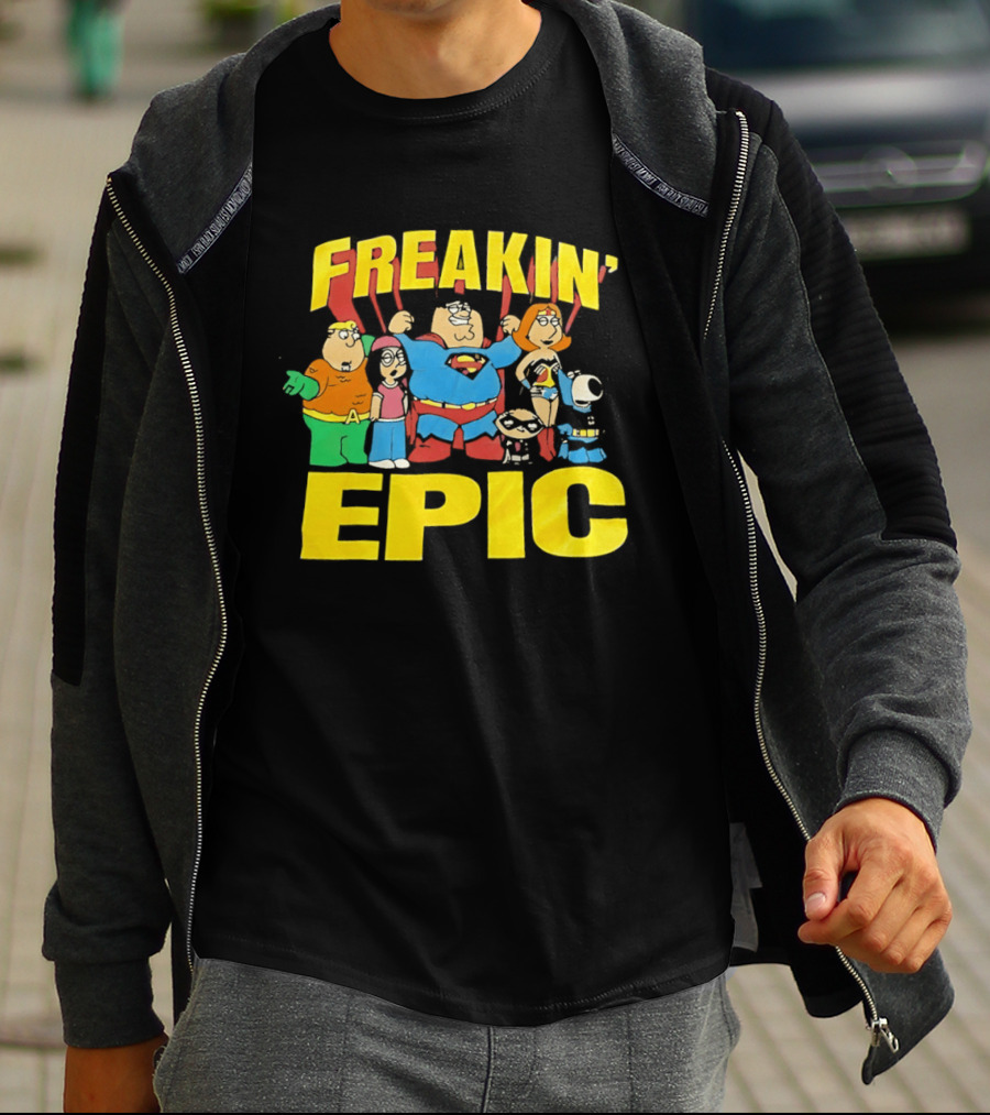 Family Guy Super Friends Freakin' Epic DC Comics Spoof T-Shirt